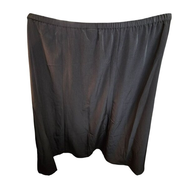 Maggie Barnes Black Maxi Skirt 3X 26/28 Elastic Waist 100% Polyester JJ4082 - Picture 2 of 5